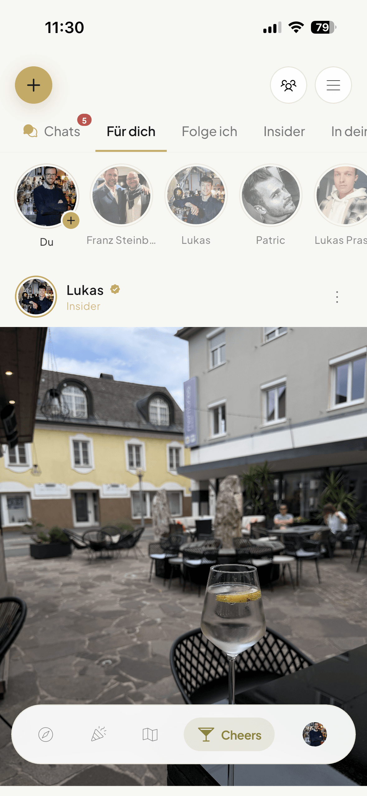 Community Feed in der Tenderist App